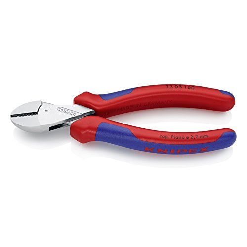 Knipex 73 05 160 Alicate de Corte Lateral KNIPEX - Grampos de ferramentas e tornos - alicate, corte lateral, x-cut, superfície plana, cantos arredondados