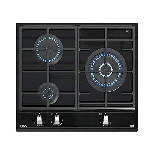 Placa de Cozinha a Gás Vitrocerâmica Encastrável Teka GZC 63310 Preto TEKA - Eletrodomésticos de cozinha - vitrocerâmica, encastrável, preto