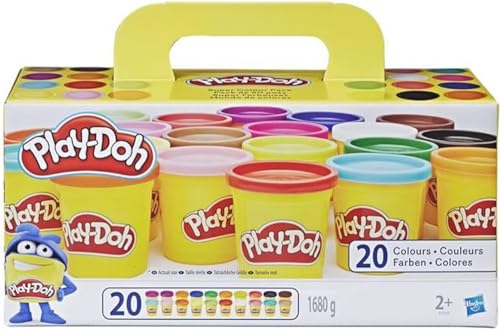 Brinquedo de Trabalhos Manuais HASBRO Play-Doh Mundo Colorido Hasbro - Massa de modelar e putty - play-doh, colorido, 20 potes, criativo