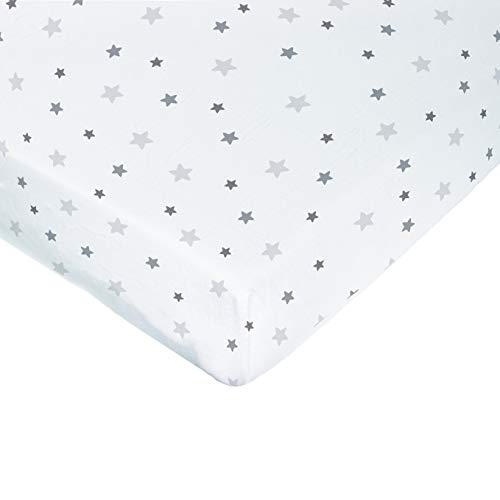 Lençol de Cama DOUX NID Impermeável, 2 em 1, Estrelas Cinza (60 x 120 cm) DOMIVA - Lençóis - impermeável, 2 em 1, 60 x 120 cm, respirante