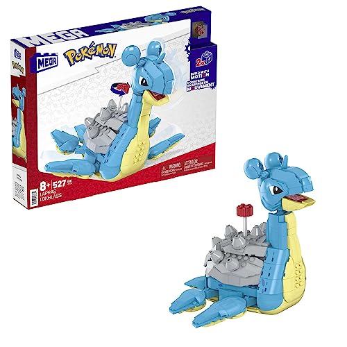 Pokémon Mega Bloks Building Blocks Set (Idade Mínima Recomendada: 3 anos) Mattel - Blocos de encaixe - 3 anos, 70 blocos, braço móvel, cabeça móvel, pára-voar