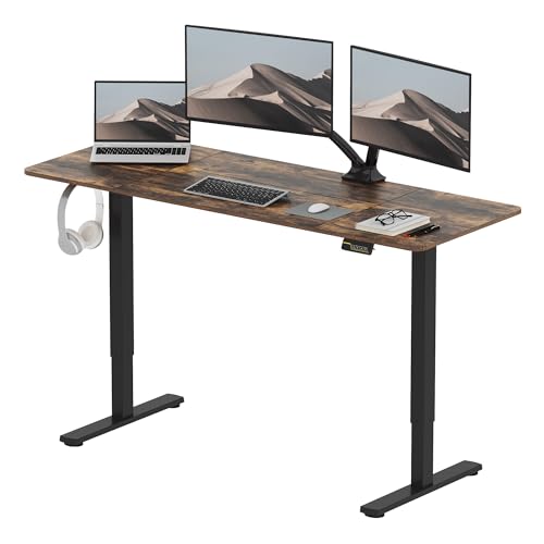 Secretária SANODESK FQ1 (Castanho - 160 x 60 cm) SANODESK - Estações de trabalho e cubículos - castanho, 160 x 60 cm