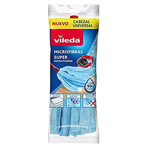 Vassouras e Escovas de Pó VILEDA 167433 Vileda - Cabeças de esfregão e recargas - microfibra, branco, vileda