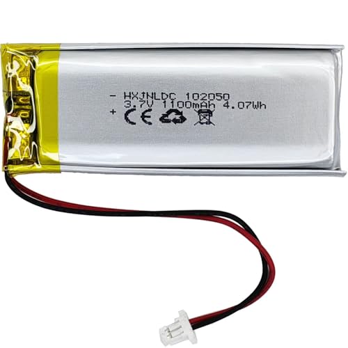 Bateria Recarregável DC 3.7V 1100mAh 102050 HXJN - Baterias para telefone sem fio - 3.7V, 1100mAh, universal, integrado