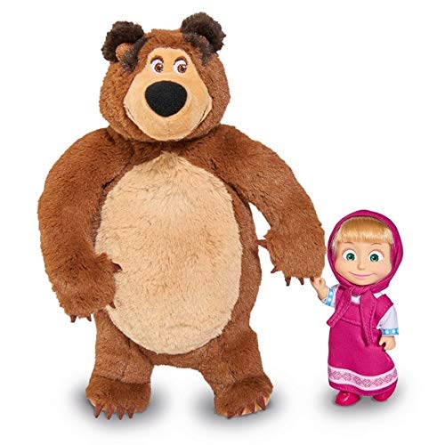 Boneco Masha e o Urso Boneca com Peluche (Idade Mínima Recomendada: 3 anos) SIMBA - Bonecas - masha, urso, peluche, idade mínima recomendada