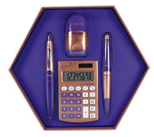 Caixa de Presentes MILAN COPPER (Verde) Milan - Downloads de música digital - hexagonal, 4 produtos, capsule copper, calculadora