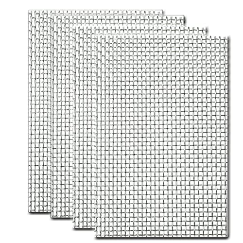 Malla Metalica Fina 4 Piezas Malla de Alambre de Acero Inoxidable 304 20 Mesh Rejilla Metálica GERAWOO - Painéis de cerca - malla metalica, 4 peças, alumínio inoxidável, 304 mesh, rejilla metálica