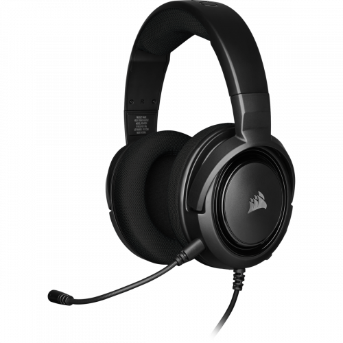 Auscultadores Gaming com Fio CORSAIR Hs35 Carbon (Over Ear - Com Microfone - Preto) Corsair - Fones de ouvido e headsets - gaming, fio, microfone, over ear