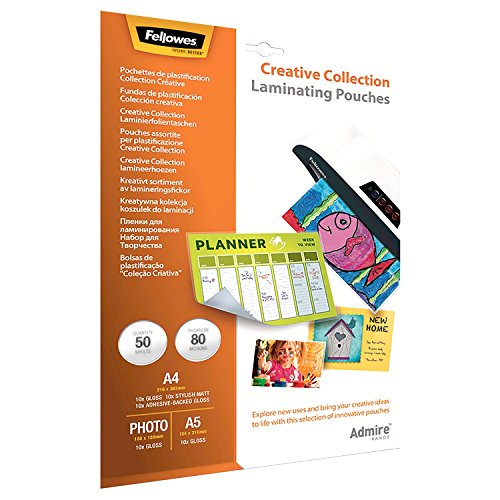 Bolsas para Plastificar FELLOWES 5602301 (50 und - A4) Fellowes - Filme de laminação, pochetes e folhas - 50 unidades, a4, plastificar