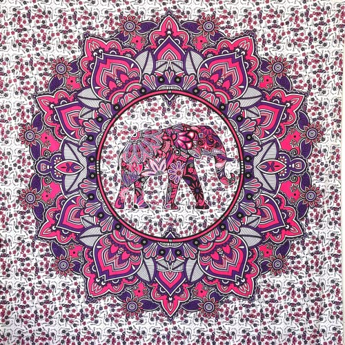 Toalha de Praia MOMOMUS Grande Lilás (210x230cm) MOMOMUS - Aspiradores de pó e a vapor - 210x230cm, poliéster, lilás, branca