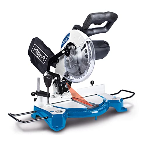 Serra de Esquadria Scheppach HM80L | Vermelho (Ferramentas Eléctricas) Scheppach - Serras - 1500 w, 230 v, 5000 rpm, 24 dentes