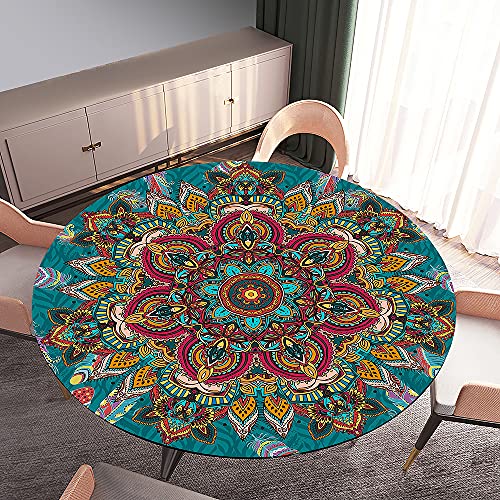 Manta de Cozinha Elástica Redonda com Mandala Morbuy Morbuy-shop - Toalhas de mesa - elástica, redonda, mandala, durável