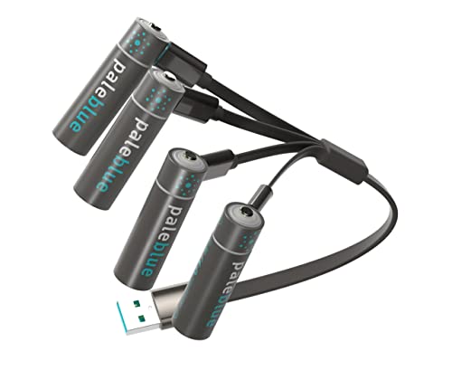 Recarga de Bateria para Pilhas PALEBLUE Rechargeable USB AA 1.5V 1500mAh x4 PALEBLUE - Baterias de uso geral - usb, aa, 1.5v, 1500mAh