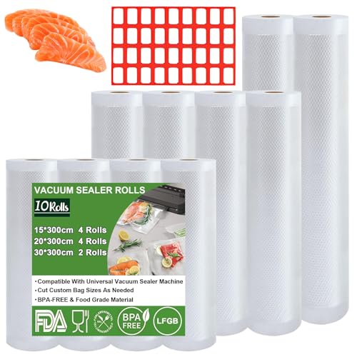 Bolsas de Embalar a Vácuo OMTOFO 10 ROLLOS Omtofo - Eletrodomésticos - bolsa de embalar, vácuo, 10 rolos, biodegradável