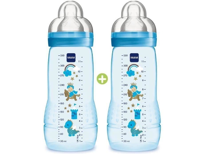 Biberão MAM Easy Active (2 Un) (Recondicionado Como Novo) MAM - Biberões - biberão, mam easy active, recondicionado como novo, silicone