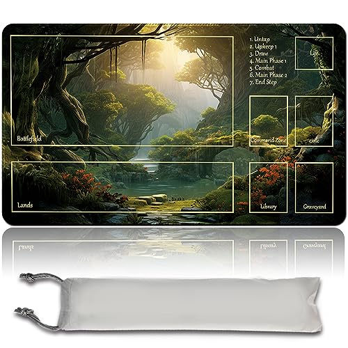 Mesa de Jogos MAGE COMPANY MTG Playmat with Zones MPLR BOARD GAME - Tapetes e sousplats de escritório - mtg, borracha macia, tapete de jogo, zona