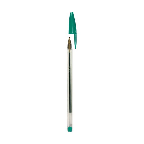 Esferográfica BIC Cristal Original Verde (Ponta de 1 mm) BIC - Canetas - 1 mm, tinta à base de óleo, resistente ao desbotamento, escrita fluída