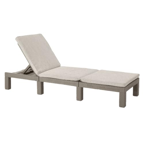 Espreguiçadeira KETER Daytona Deluxe (Cinzento - Alumínio) KETER - Móveis de exterior - cinzento, alumínio