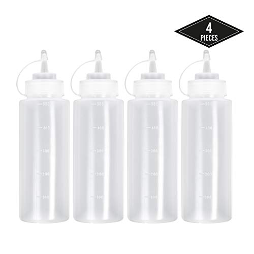 Conjunto de 4 Garrafas para Salsas com Tampa Matana - Utensílios de mesa - conjunto, garrafas, salsas, tampa