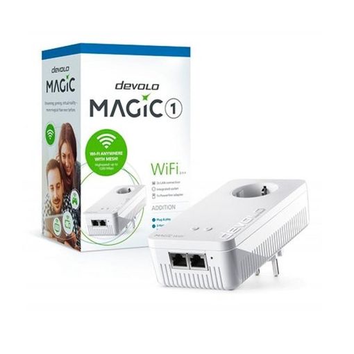 Powerline DEVOLO Magic 1 WiFi Mesh 8358 (AV1200 - AC1200 - Passthrough) DEVOLO - Sistemas elétricos e de potência de veículos automotores - powerline, devolo magic 1 wifi mesh, av1200, ac1200, passthrough