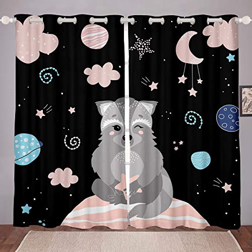 Cortina de Ventilação 2 Painéis LINDO DE ANIMALES Loussiesd - Cortinas e cortinados - 2 painéis, ventilação