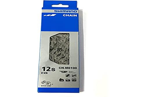 Cadeia Shimano Deore M6100 12V X 126 126 SHIMANO - Peças da transmissão da bicicleta - 12V, 126 mm, aço e alumínio, Quick Link