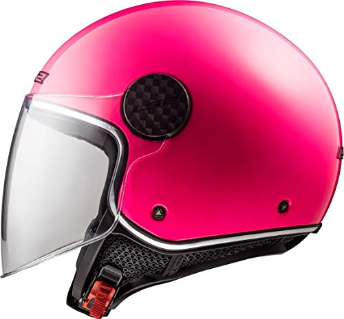 Capacete de Motociclismo para Homem LS2 Chorro Rosa Fluorescente LS2 - Equipamento de proteção individual (epi) - motociclismo, homem, visor transparente, vison solar, espuma hipoalergénica