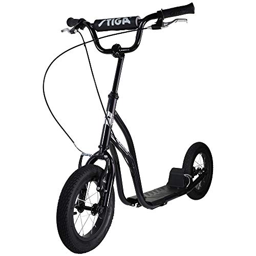 Trotinete STIGA Air (Roupa interior - Preto) Stiga - Patinetes elétricos - rodas grandes, freio manual, suporte guardado, manivelas borracha