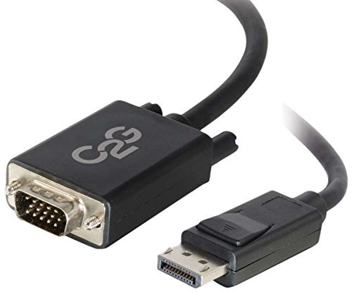 Cabo de Vídeo Adaptador C2G (DisplayPort-VGA - 1 m) C2G - Cabos de áudio e vídeo - displayport, vga, 1 m, preto
