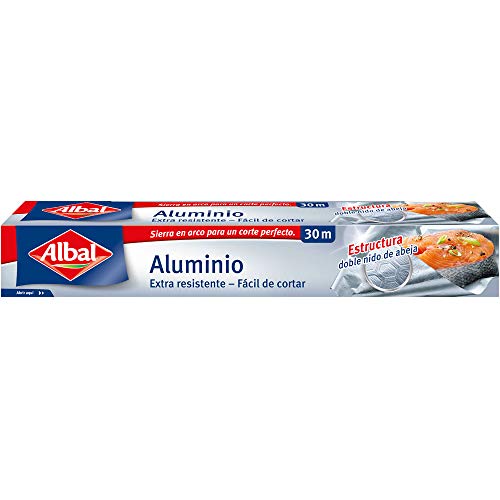 Papel de Alumínio ALBAL (Branco - 30 x 0.5m) Albal - Papel alumínio - alumínio, branco, 30x0.5m