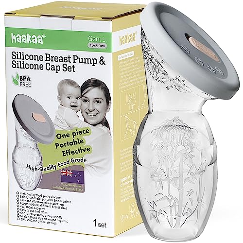 Recipiente para Leite Materno HAAKAA Silicone Haakaa - Suplementos de alimentação por sonda - silicone, cinzento
