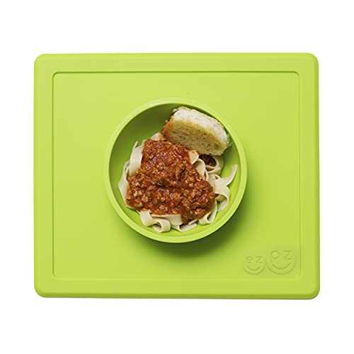 Prato EZPZ Happy Bowl (0.5 anos) (Recondicionado Como Novo) EZPZ - Roupa de mesa - prateleira, taça, verde, 1 kg