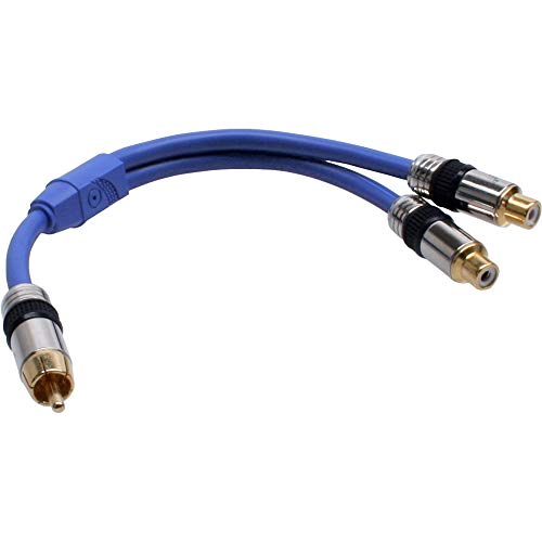 Cabo de Áudio INLINE (RCA - 25 cm - Azul) InLine - Cabos de áudio e vídeo - RCA, 25 cm, azul