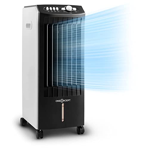 Ar Condicionado Portátil ONE CONCEPT AC-0031 (18 m² - 1200 Frig/h - Preto) Oneconcept - Eletrodomésticos - 18 m², 1200 Frig/h, 3 em 1, 360 m³/h
