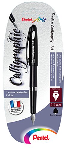 Caneta de Tinta Permanente PENTEL TRADIO Preto Pentel - Canetas - caneta, tinta permanente, preto