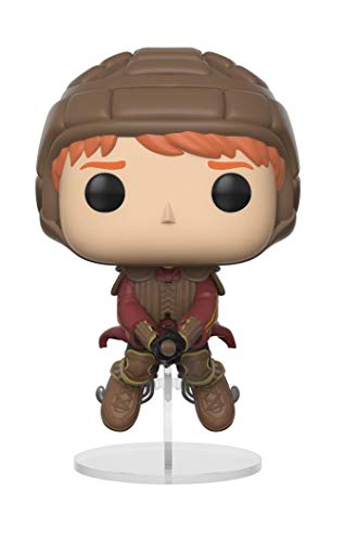 Figura FUNKO POP! Harry Potter - Ron Weasley On Firebolt Funko - Bonecos de ação e brinquedo - vinil, 9 cm, caixa original