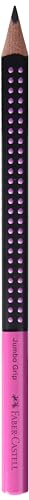 Lapiseira FABER-CASTELL Jumbo Grip HB Preto e Rosa (HB) Faber-Castell - Lápis - jumbo grip, preto, rosa, hb
