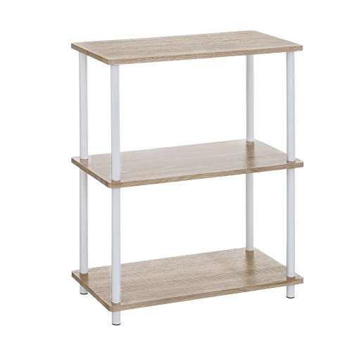 Estante LOLAHOME (Castanho - Aço - 32x15.5x80 cm) LOLAhome - Estantes e prateleiras de pé - castanho, aço, 32x15.5x80 cm