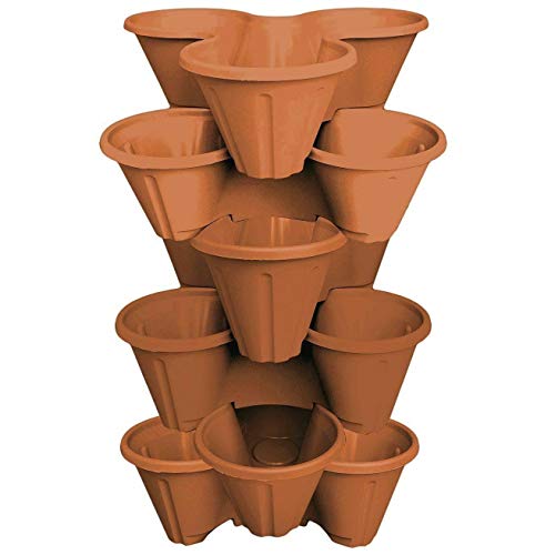 Vaso para Plantas VTL 6 Macetas de Fresas Apiladas em Tríos VTL® - Vasos e canteiros - macetas, fresas, tríos
