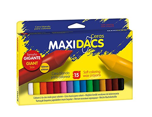 Estojo de Lápis MAXIDACS Colorido (15 Un) Alpino - Lápis de cera - colorido, 15 unidades, traço grosso