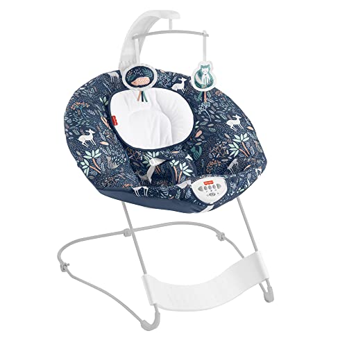 Berço de Baloiço FISHER-PRICE Forest Friends Mattel - Brinquedos para bebês e equipamentos de atividades - berço baloiçador, forest friends, Fisher Price, música, sons naturais, vibrações