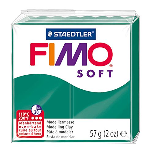 Plasticina STAEDTLER FIMO (Verde - 50 g) Staedtler - Materiais de cerâmica e escultura - 50 g, verde, macia, fácil mistura