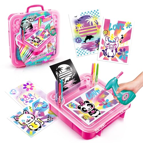Kit de Artesanato para Crianças CANAL TOYS Airbrush CANAL TOYS - Kits de artesanato de brinquedos - artesanato, crianças, spray electrónico, rotuladores