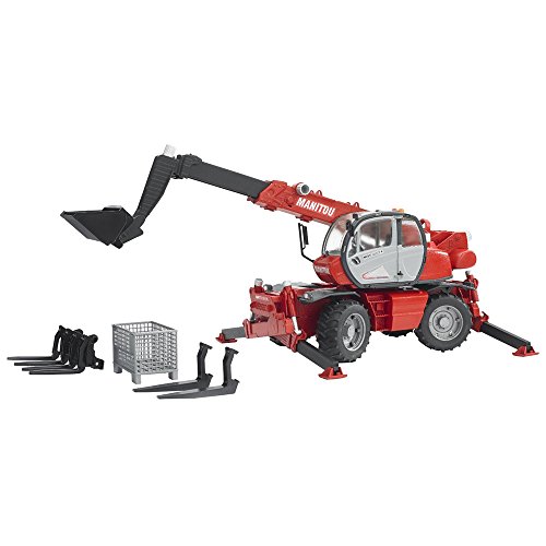 Veículo de Brincar BRUDER Manitou Telescópico MLT 2150 Bruder - Brinquedos - telescópico, portas abertas, cinto ajustável, para-choques móveis
