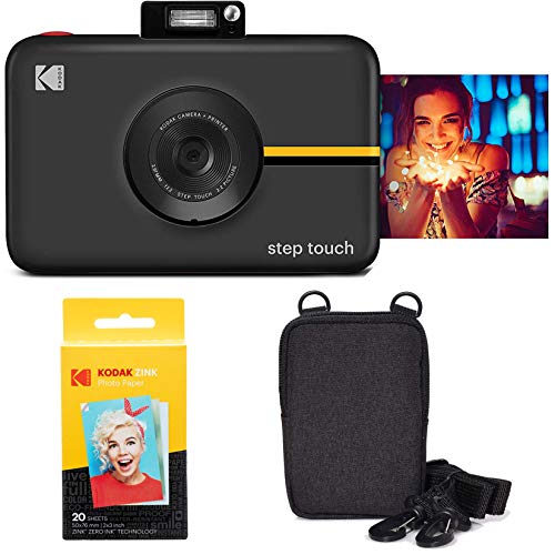 Máquina Fotográfica Instantânea KODAK Step Touch Preto Kodak - Câmeras digitais - máquina fotográfica, instantânea, 13MP, vídeo hd, impressora sem tinta