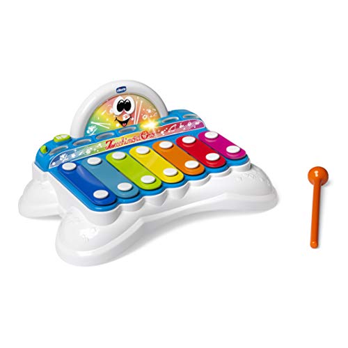 Instrumento musical para crianças CHICCO Flashy Le xylophone Chicco - Brinquedos - instrumento musical, crianças, 2 em 1, 3 modos, canções pré-gravadas