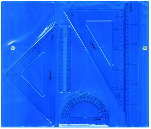 Caixa de Ferramentas MAPED 3 em 1 (Multicor) Maped - Esquadros - multicor, 2 regras, escala, porta-chaves