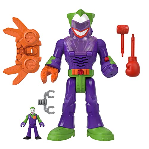 Figura de Ação FISHER PRICE Joker e Laffbot Mattel - Bonecos de ação e brinquedo - ação, aventura, joker, laffbot, batalha