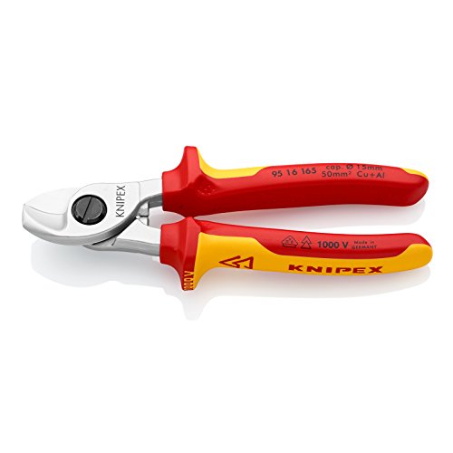 Knipex 95 16 165 alicate Alicate de corte lateral KNIPEX - Ferramentas para fios e cabos - cromo, lâmina 15 cm, plástico, comprimento 16,5 cm