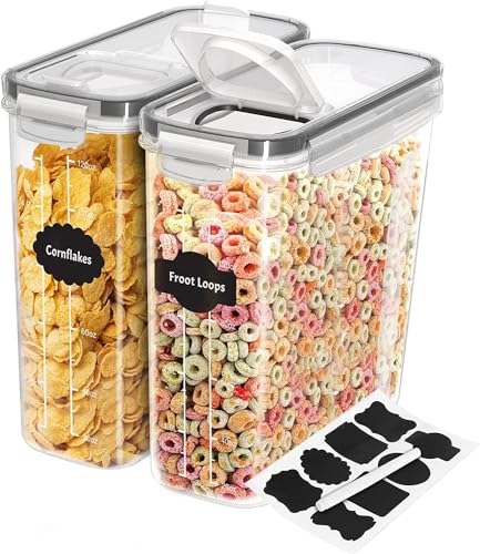 Conjunto de recipientes para cereais KICHLY KICHLY - Recipientes de armazenamento de alimentos - recipientes, cereais, conjunto